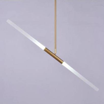 Χρυσό σχέδιο κρεμαστό φωτιστικό σε chic σωλήνα