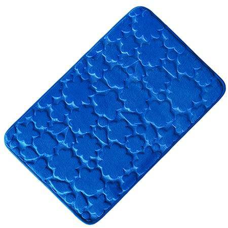 Άνετο, πολύχρωμο ανάγλυφο, ορθογώνιο χαλάκι μπάνιου