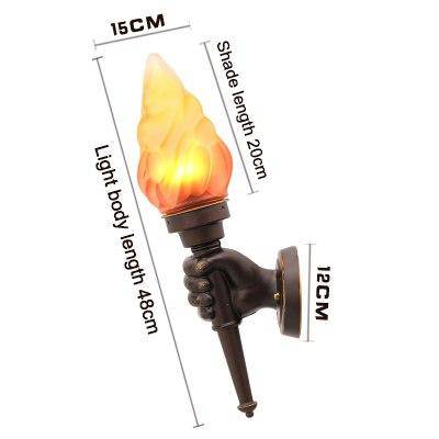 Φακός LED εξωτερικού χώρου τοίχου στο ένα χέρι