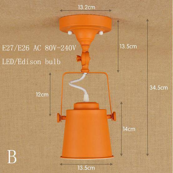Κρεμαστό φωτιστικό LED σχεδιαστή με πολύχρωμο γεωμετρικό αμπαζούρ σκιών