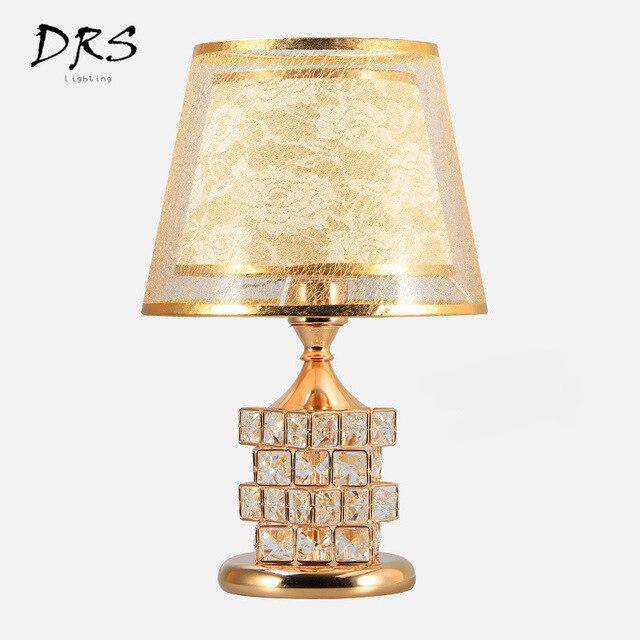 Φωτιστικό κομοδίνου με αμπαζούρ Rubiks και κρύσταλλα