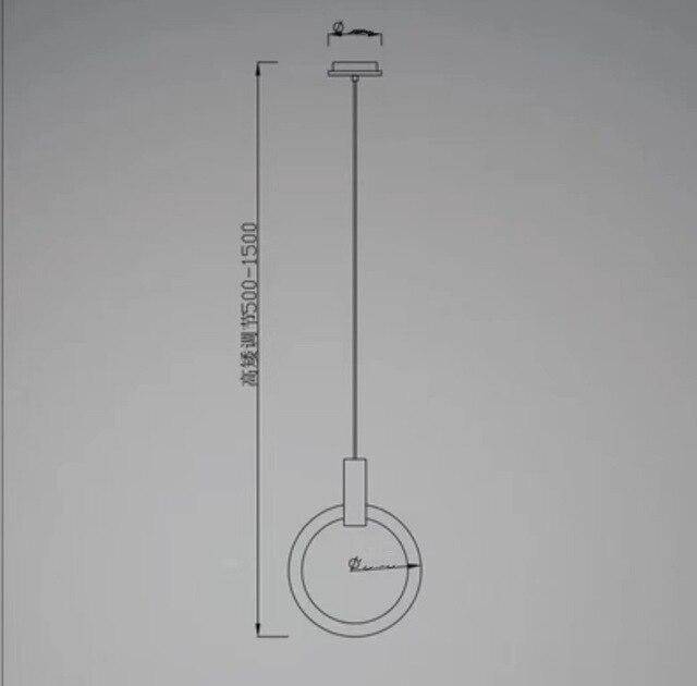 Σκανδιναβικό φωτιζόμενο κυκλικό σχέδιο κρεμαστό φωτιστικό