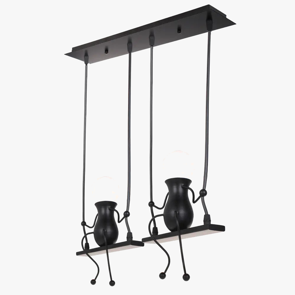 φωτιστικό ανάρτησης art decor μοντέρνο 1/3 κεφαλής