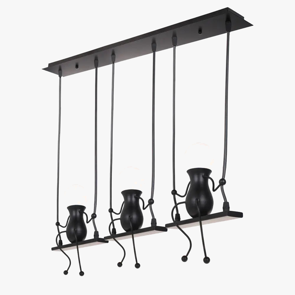 φωτιστικό ανάρτησης art decor μοντέρνο 1/3 κεφαλής