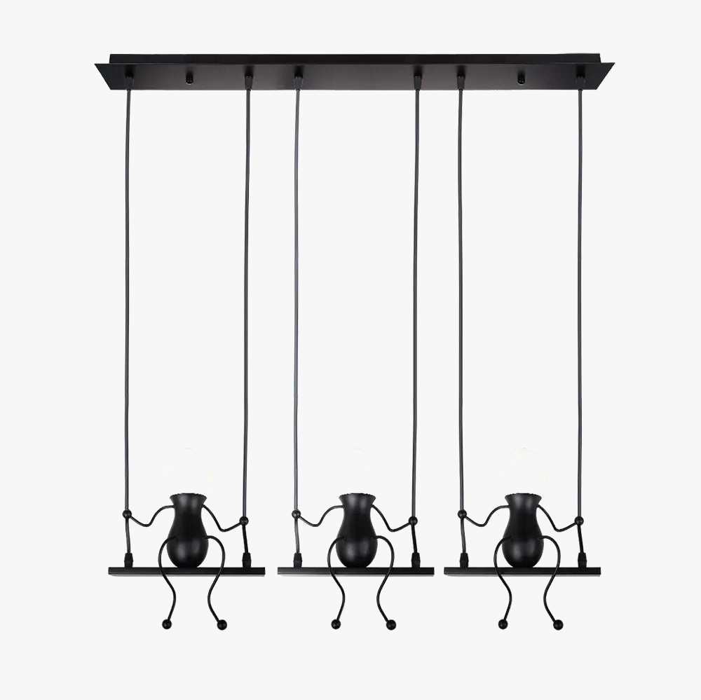φωτιστικό ανάρτησης art decor μοντέρνο 1/3 κεφαλής