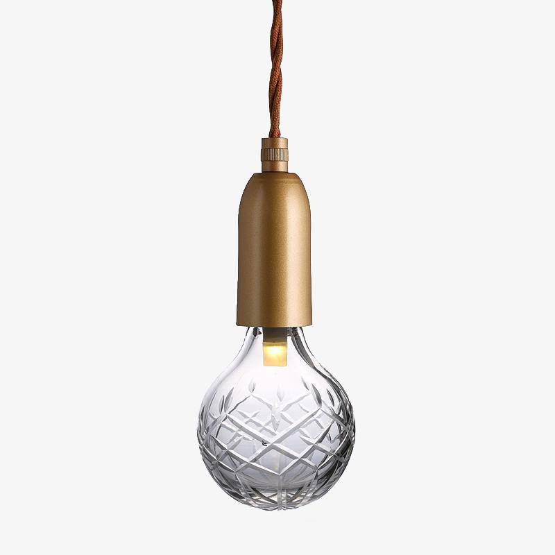 Loft Retro χρυσό LED φωτιστικό κρεμαστό