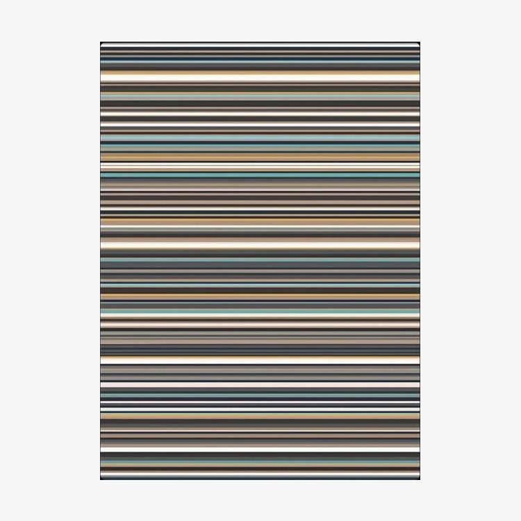 Μοντέρνο ορθογώνιο χαλί με σκούρες ρίγες