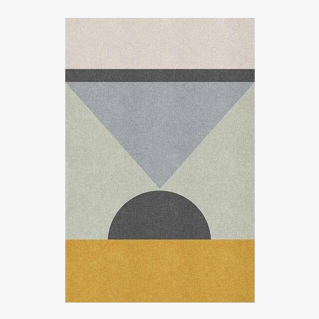 Χαλί Βασικής Γεωμετρικής Μοντέρνας Ορθογώνιας Περιοχής Splice