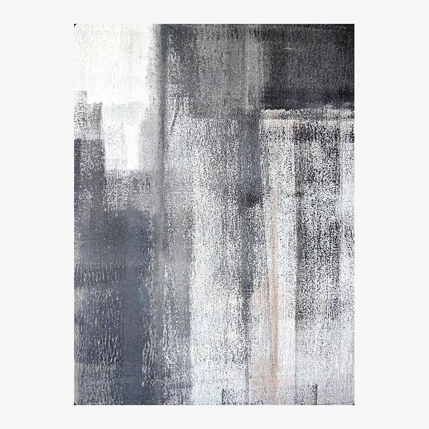 Μοντέρνο ασπρόμαυρο ορθογώνιο χαλί στυλ C