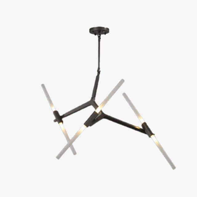 Πολυέλαιος σκανδιναβικού σχεδιασμού με πολλά κλαδιά σωλήνα