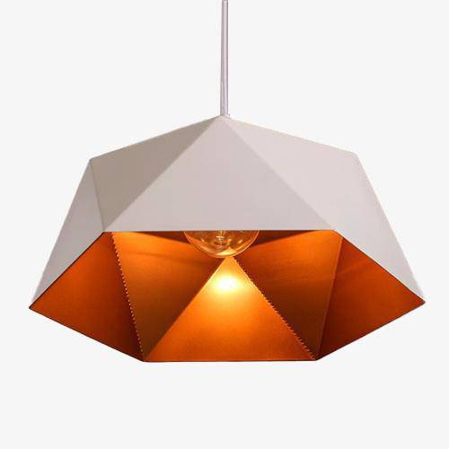 Γεωμετρικό σχέδιο κρεμαστό φωτιστικό Polygon Diamond White