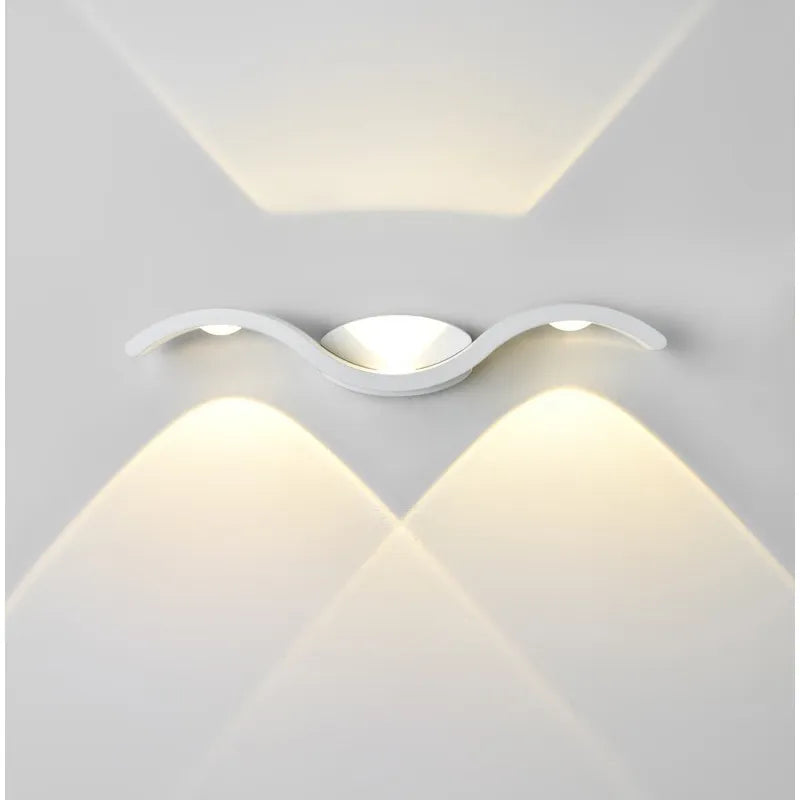 Φωτιστικό τοίχου LED 9W/15W Απλίκα κήπου IP65 Αδιάβροχο φωτιστικό εξωτερικού χώρου Διακόσμηση σπιτιού Φωτισμός διαδρόμου Φωτισμός διαδρόμου