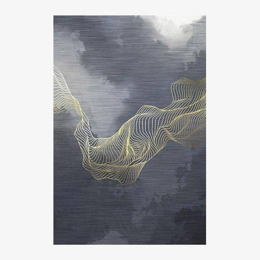 Ορθογώνιο χαλί σχεδιαστή με αφηρημένο στυλ Oxavo D