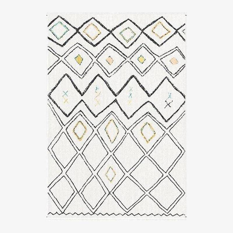 Ορθογώνιο χαλί με γεωμετρικά σχήματα στυλ Piquio G