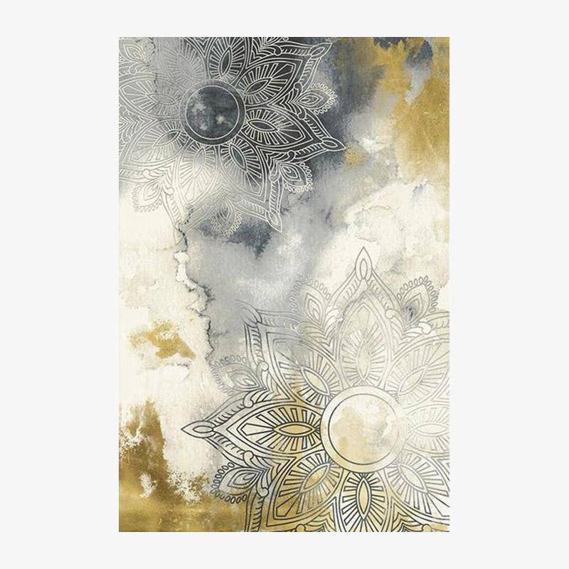 Ορθογώνιο χαλί σχεδιαστή με αφηρημένο στυλ Oxavo G