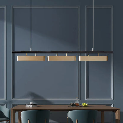Μοντέρνος επεξεργασμένος σίδηρος LED Designer Chandelier Black
