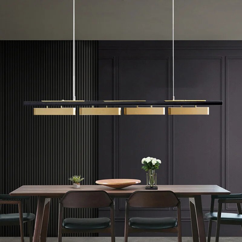 Μοντέρνο μινιμαλιστικό εστιατόριο Long Chandelier
