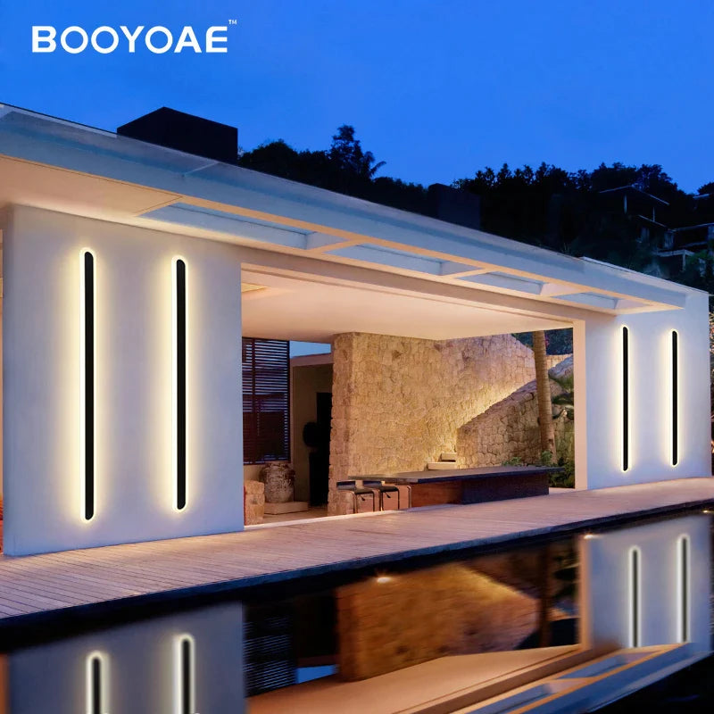 LED Φωτιστικό τοίχου εξωτερικού χώρου Μοντέρνο Αδιάβροχο IP65 Βεράντα Κήπος Μπαλκόνι Πόρτα Προβολέας Βεράντα Σκάλα Διακόσμηση Τοίχου