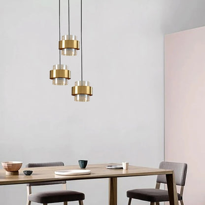 Κυλινδρικό κρεμαστό φως LED σε ή Nordic