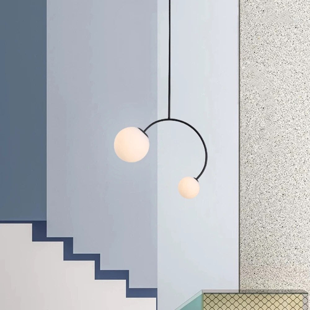 πολυέλαιος γ σχήμα διακόσμηση φωτισμός led