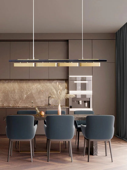 Μοντέρνο μινιμαλιστικό εστιατόριο Long Chandelier