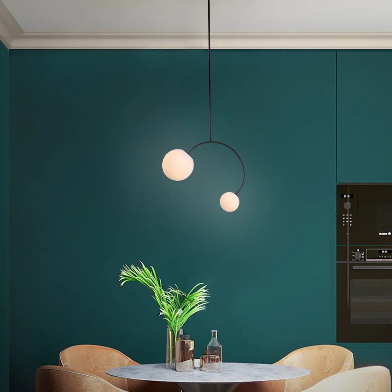 πολυέλαιος γ σχήμα διακόσμηση φωτισμός led