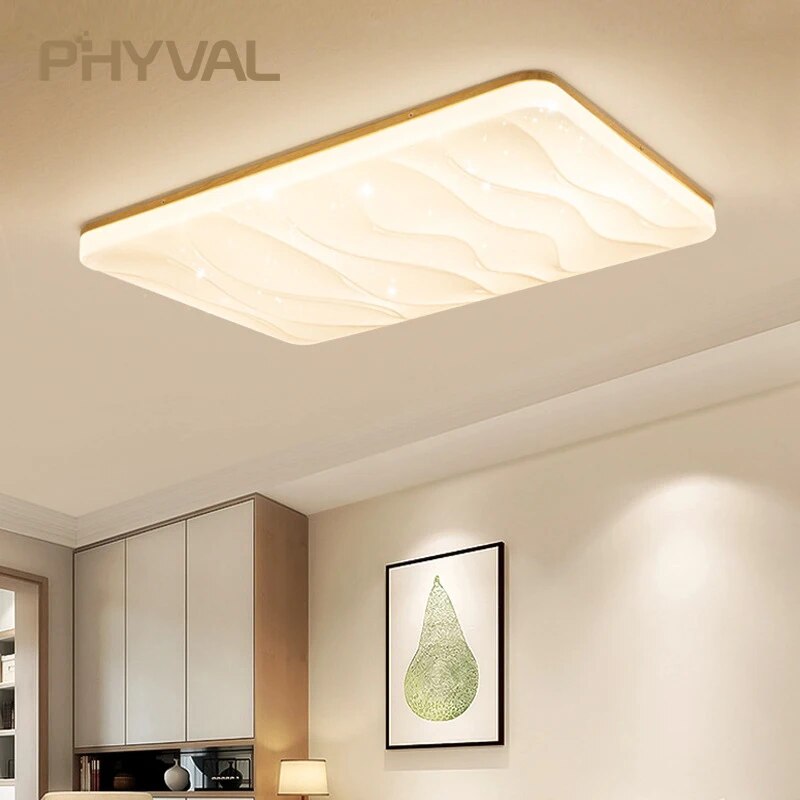 Ατμόσφαιρα led από σκανδιναβικό ξύλινο φως οροφής