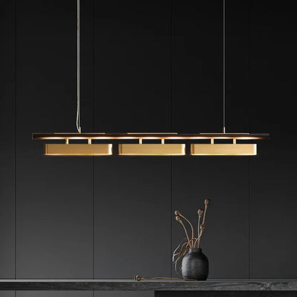 Μοντέρνος επεξεργασμένος σίδηρος LED Designer Chandelier Black