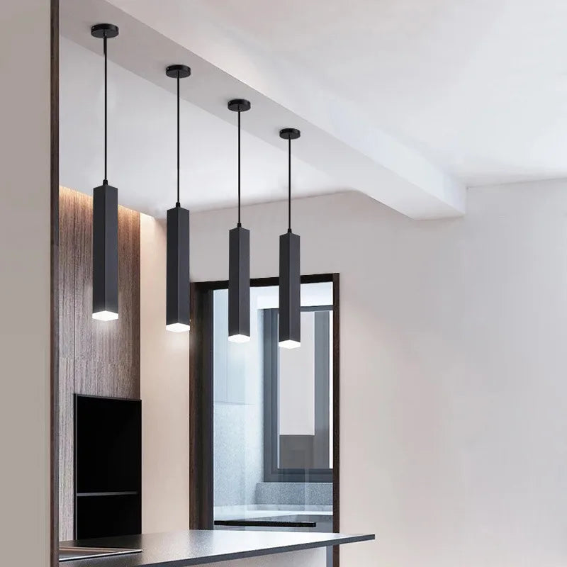 Κρεμαστό φως LED με τετράγωνο σωλήνα σωλήνα