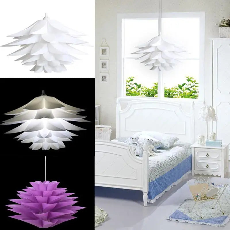 κρεμαστό φωτιστικό 50 cm Lotus αμπαζούρ Παζλ