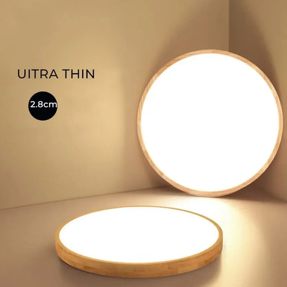 Μοντέρνο Slim LED Φωτιστικό Οροφής Ξύλινο Σαλόνι Υπνοδωμάτιο Μελέτη Διάδρομος Φουαγιέ
