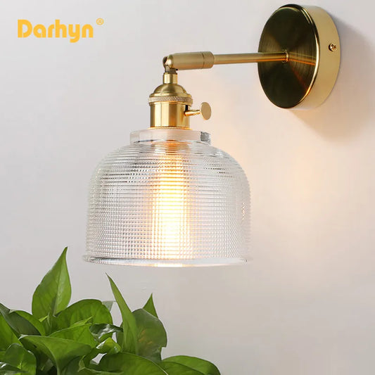 Φωτιστικό τοίχου LED χάλκινο περιστρεφόμενο μελέτη δωματίου υπνοδωματίου 90-260v