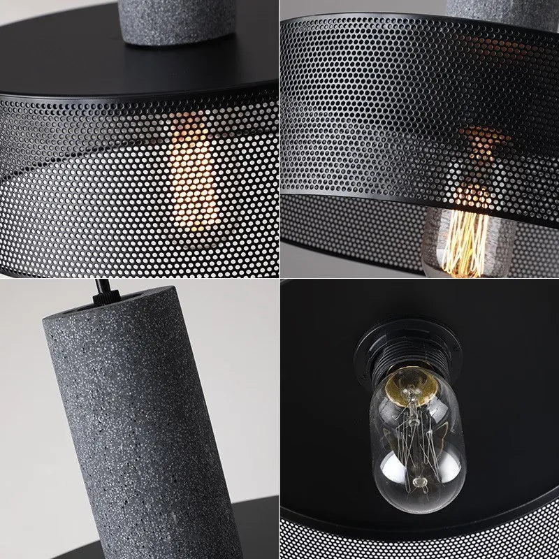 Κρεμαστό φωτιστικό τσιμέντου για βιομηχανικό Loft