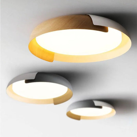 Φωτιστικό οροφής LED σε στυλ Nordic Wood