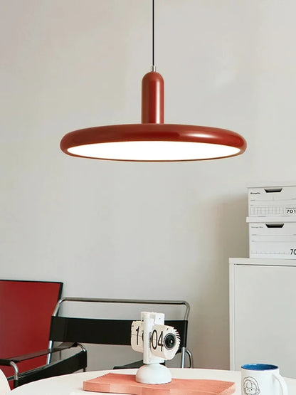 Ρετρό ανοιχτό πράσινο πολυέλαιος στυλ UFO