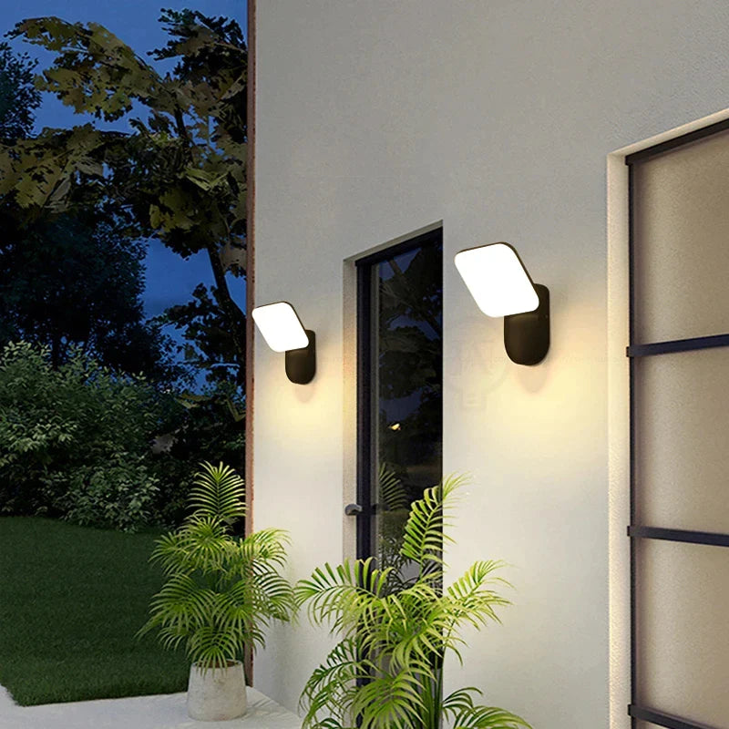 LED Επαγωγικό Φωτιστικό τοίχου εξωτερικού χώρου IP65 Αδιάβροχο Φωτιστικό Βίλα Αυλή Διακόσμηση Κήπου Φωτιστικό Βεράντας Απλίκα τοίχου Lampara Pared