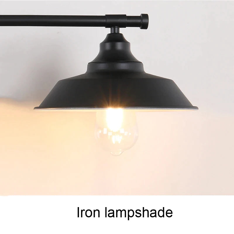 Vintage industrial Φωτιστικό τοίχου Loft Σίδερο διπλής κεφαλής