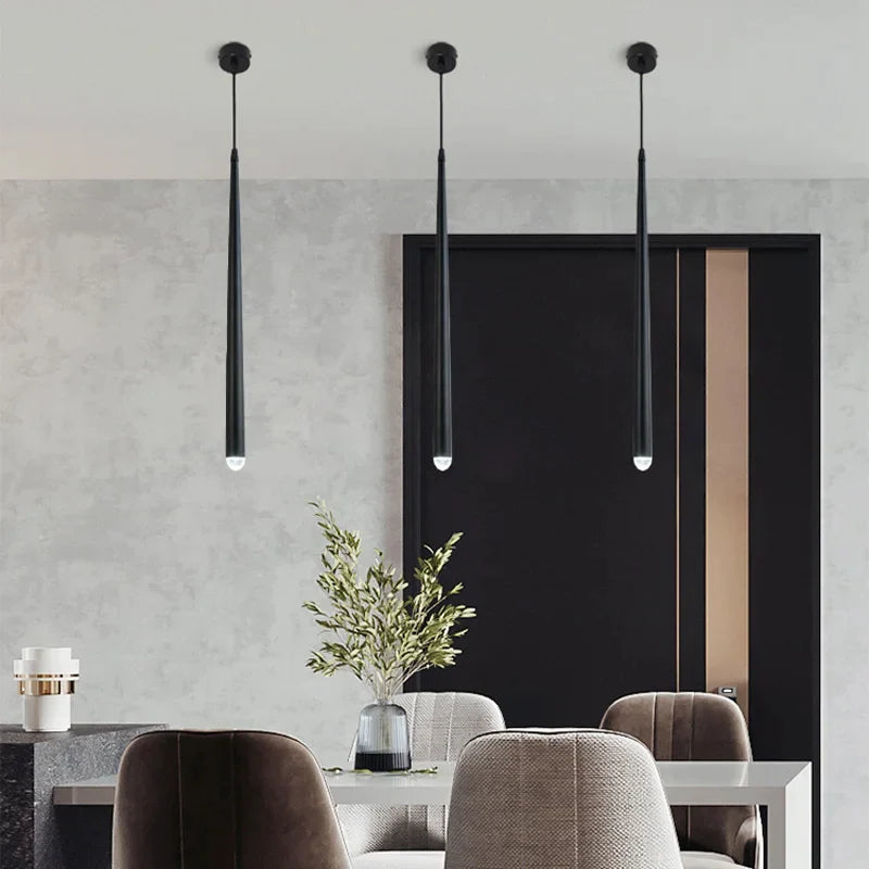 μενταγιόν φωτιστικόCone LED ακρυλική φυσαλίδα Long Tube