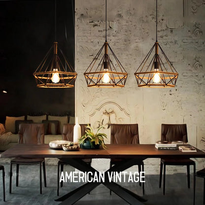 Κρεμαστό φωτιστικό κλουβιού Loft industrial style