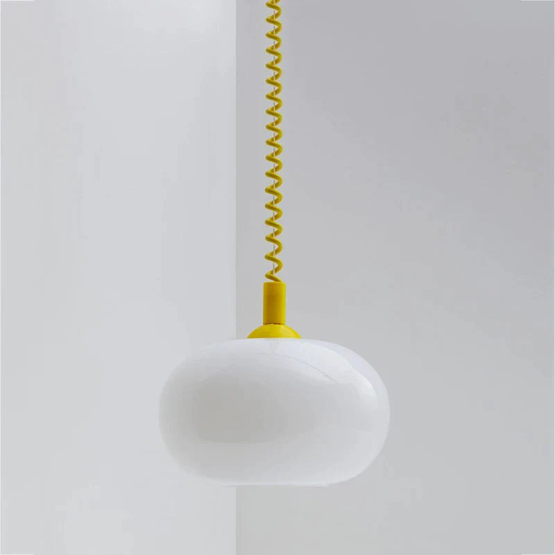 Bauhaus Glass Chandeliers Nordic κρεμαστά φωτιστικά Υπνοδωμάτιο Εκτός από το σαλόνι Τραπεζαρία Εστιατόριο Μοντέρνο έγχρωμο κρεμαστό φωτιστικό