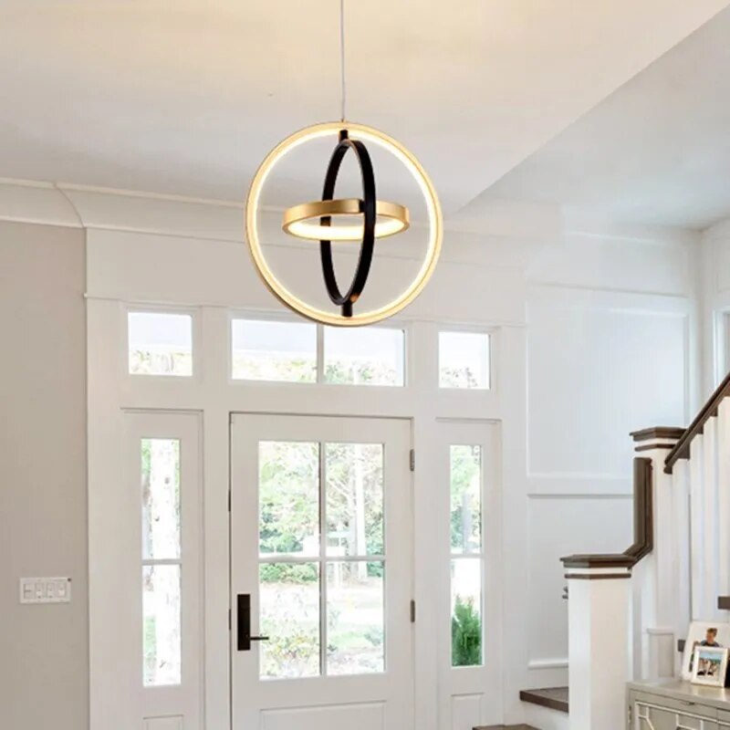 Κρεμαστό φως LED σε σχήμα περιστρεφόμενου κύκλου