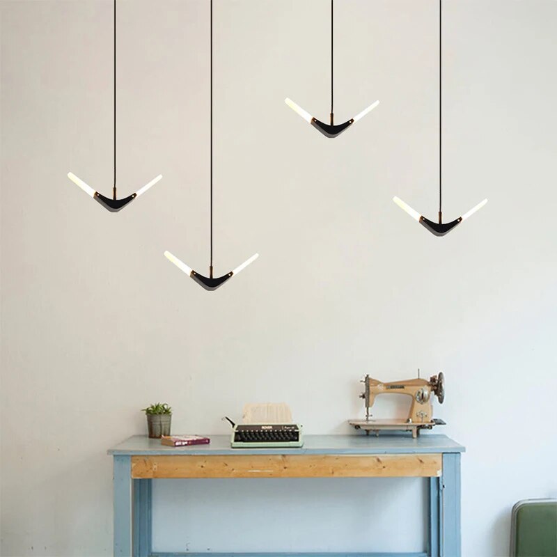 Μοντέρνο ιπτάμενο κρεμαστό φως LED για τραπεζαρία