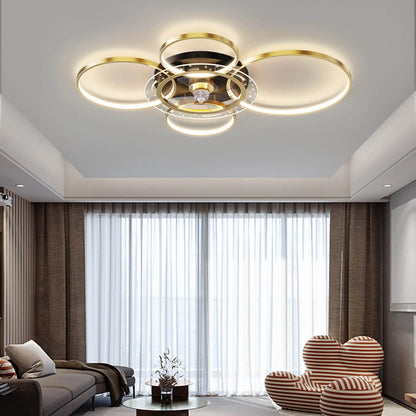 Σχέδιο Plafonnier avec des cercles à LED