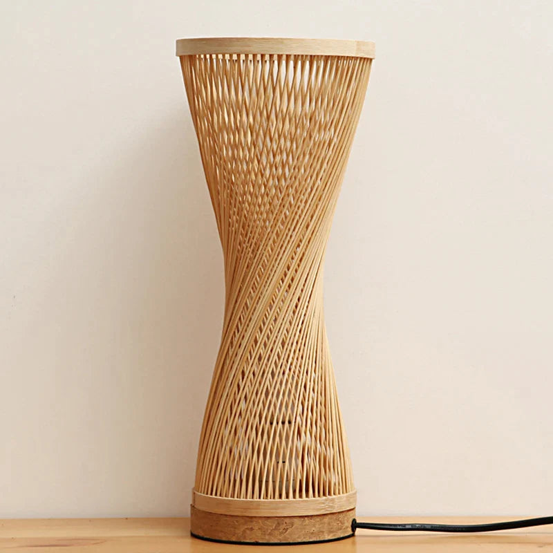Επιτραπέζιο φωτιστικό από μπαμπού χειροποίητο