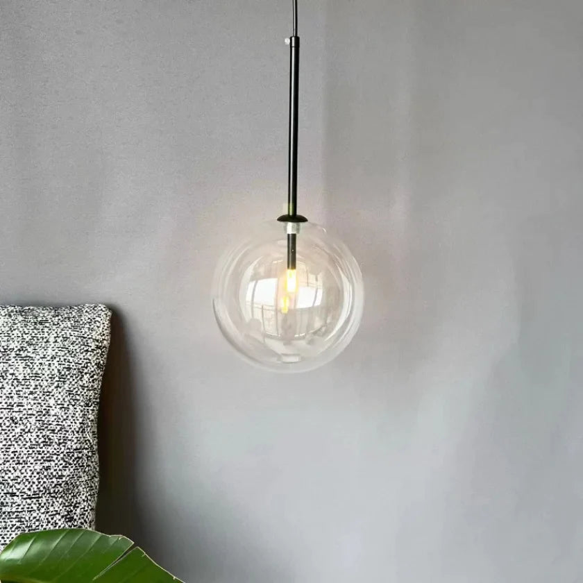 Γυάλινη μπάλα LED κρεμαστό φως Φωτισμός Κουζίνα Τραπεζαρία Εστιατόριο Κρεμαστό φωτιστικό Υπνοδωμάτιο Οροφή δίπλα στο κρεβάτι Πολυέλαιος Διακόσμηση ξενοδοχείου