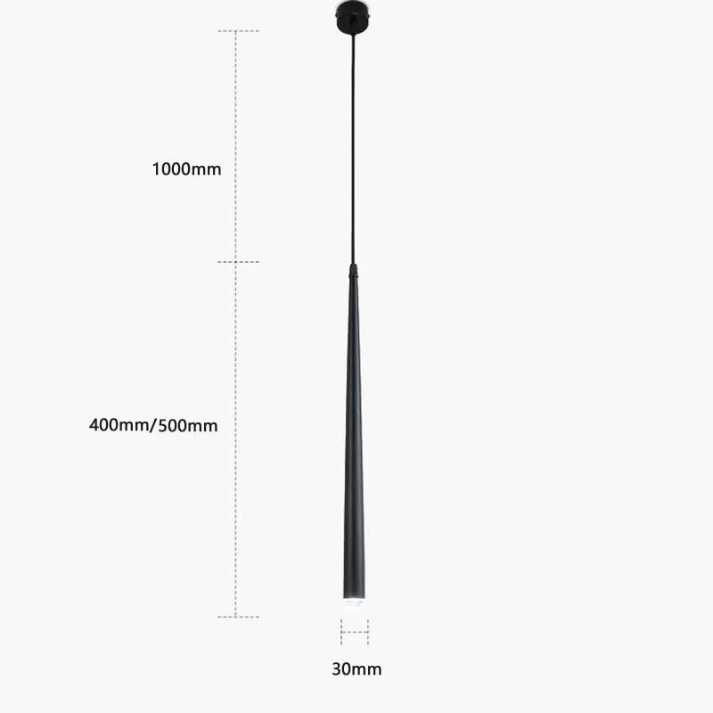 μενταγιόν φωτιστικόCone LED ακρυλική φυσαλίδα Long Tube
