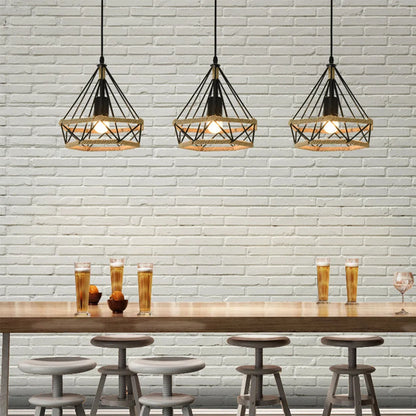 Κρεμαστό φωτιστικό κλουβιού Loft industrial style