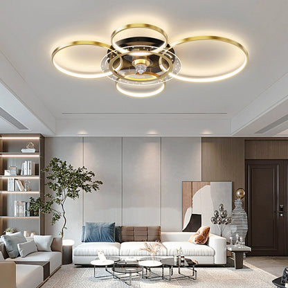 Σχέδιο Plafonnier avec des cercles à LED