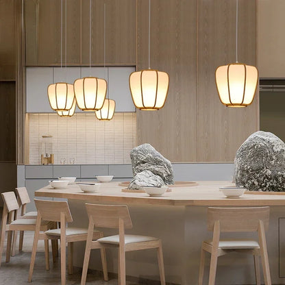 Κρεμαστό φως από κινέζικο μπαμπού