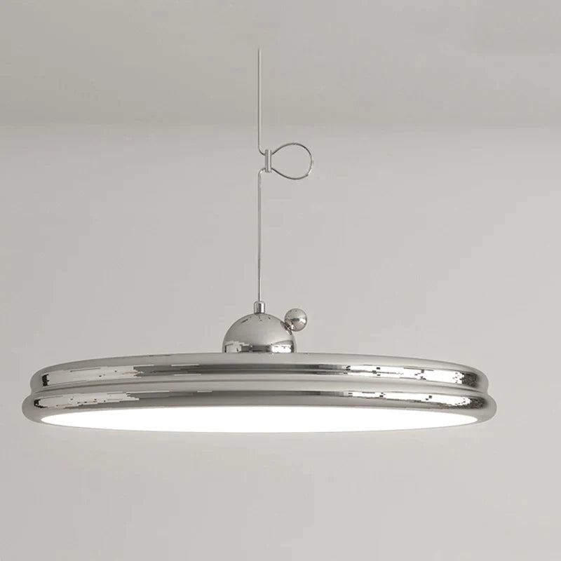 πολυέλαιος σχεδίασης χρωμίου με μακριούς αιωρούμενους βραχίονες που περιστρέφονται 360°